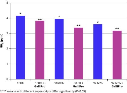 Bacillus subtilis’ effect on ammonia emissions in broilers Bacillus subtilis’ effect on ammonia emissions in broilers