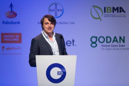Adam Anders, Managing Partner at Anterra Capital, speaking at the Agtech Leaders Summit at the GFIA Europe. Photo: Koos Groenewold Adam Anders, Managing Partner at Anterra Capital, speaking at the Agtech Leaders Summit at the GFIA Europe. Photo: Koos Groenewold