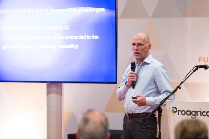 Can poultry houses be ventilated by solar powered ventilation systems. Certinaly! Jens Dybdahl, Managing Direcor at DACS A/S explained how it works. Photo: Koos Groenewold Can poultry houses be ventilated by solar powered ventilation systems. Certinaly! Jens Dybdahl, Managing Direcor at DACS A/S explained how it works. Photo: Koos Groenewold