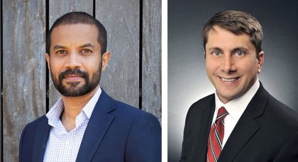Vivek Kuttappan (left) and Andrew Benson. Photo: Novus Vivek Kuttappan (left) and Andrew Benson. Photo: Novus