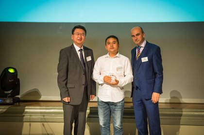 Mr Wang Wejbing of Nongzhiwan Ecological won a Good Egg Production Award (3*) plus a Good Chicken Production Award (3*). Photo: Compassion in World Farming Mr Wang Wejbing of Nongzhiwan Ecological won a Good Egg Production Award (3*) plus a Good Chicken Production Award (3*). Photo: Compassion in World Farming