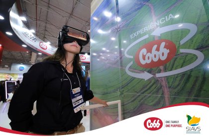 An attendee views the Cobb virtual reality experience. Photo: Cobb An attendee views the Cobb virtual reality experience. Photo: Cobb