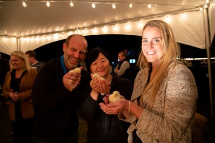 Novus International celebrated the hundreds of scientific discoveries made at Green Acres Farm. Photo: Christine Boyd, Novus International. Novus International celebrated the hundreds of scientific discoveries made at Green Acres Farm. Photo: Christine Boyd, Novus International.
