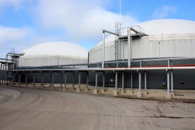 Northern Ireland's new biogas plant, capable of converting 20% of the country's poultry manure into electricity. Photo: Picasa