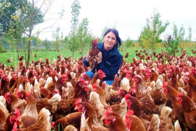 Sam says she has developed a passion for the science behind poultry farming - something she hopes to develop if she wins the training grant. Photo: Sam Alexander