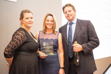 Lucy Sanderson, from Morton Grange Farm in Yorkshire, won producer of the year in the over 16,000 hens category. Photo: Tim Scrivener