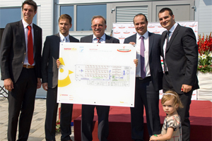 From left to right: Michiel van Veldhuisen, HatchTech / Bas Smaal, Viscon / László Bárány, Baromfi-Coop / László Bárány Jr., Baromfi-Coop / Péter Bárány, Baromfi-Coop.