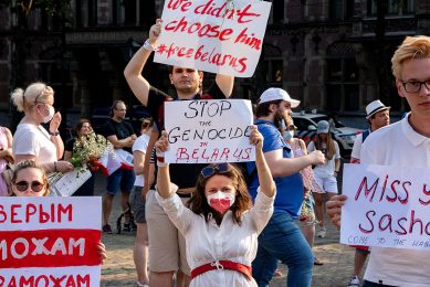 Since the re-election of Belarus  president Lukashenko the country is in turmoil, with the risk of trade disruptions. Photo: ANP