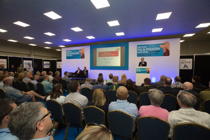 Producers heard from the BEIC's Mark Williams and Chippindale Foods' Richard Pearson. Photo: Tim Scrivener