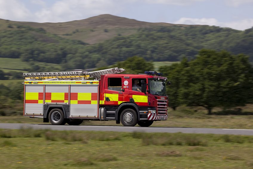 Fire razes poultry shed housing 16,000 birds. Photo: Martyn Goddard/REX/Shutterstock