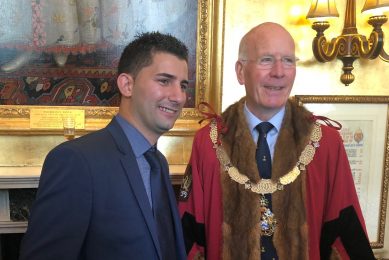 Hatchery manager scoops Poulters Student of the Year award. Photo: Poultec