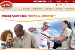 Tyson Foods launches new corporate website