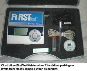 New Clostridium perfringens test indicates intestinal integrity