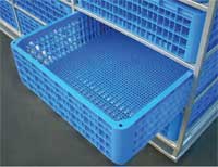 Chicken crates with a silver touch