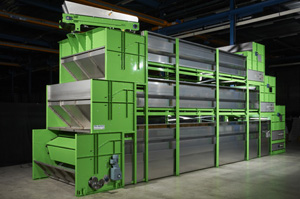 Drying poultry manure using inside ventilation air