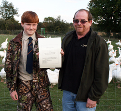 Award for newcomer to UK goose production