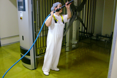 Keeping the hatchery ( clean and disinfected
