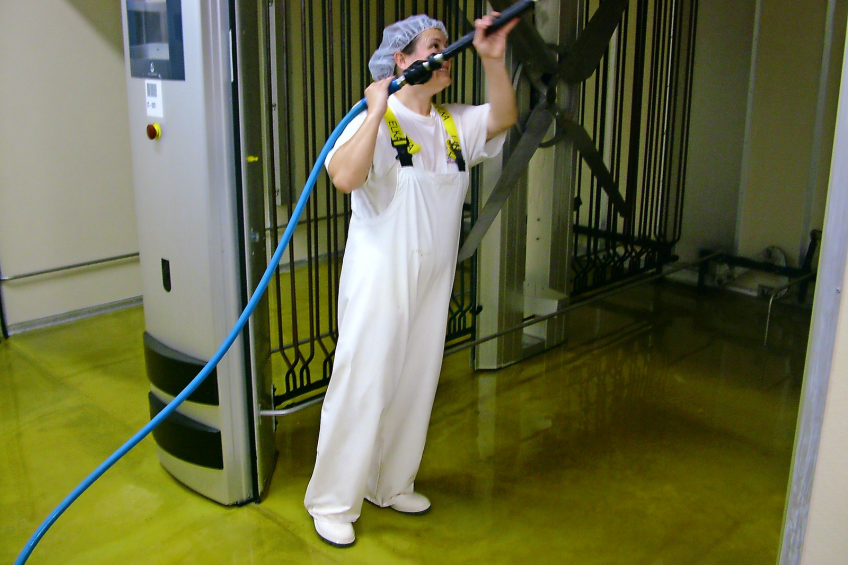 Keeping the hatchery ( clean and disinfected