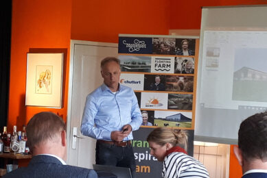 Farmersnet, developed by broiler farmer Robert Nijkamp, is also present at VIV Europe, showing how farm data sharing can lead to new hights within the entire value chain. Photo: Albert Hoekerswever