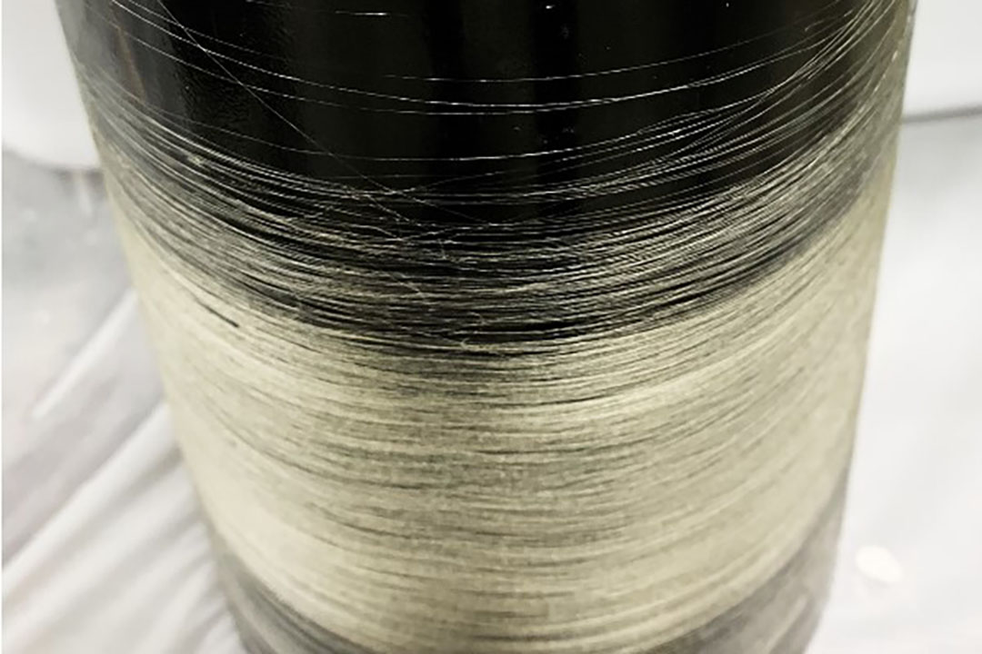 Fibres made from chicken feathers. Photo: Yiqi Yang