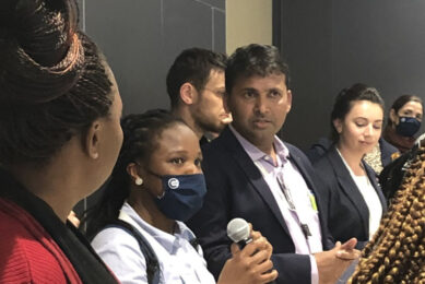 During an open-mic professional development session, experienced professionals and students discussed post-PhD career paths. Photo: Trouw Nutrition