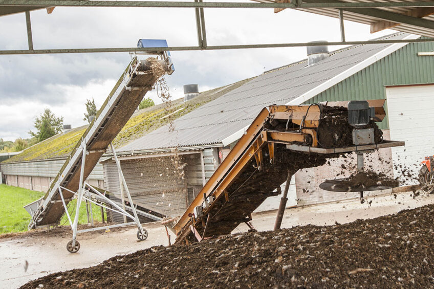 Using less “crude protein” together with phytase and protease enzymes give us options in increasing environmentally-acceptable manure application rates and potential for reducing ammonia release. Photo: Koos Groenewold