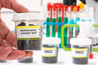 Microplastics are found in water and in soil. In broiler chickens they impair growth performance and disturb gut microbial homeostasis and metabolism.