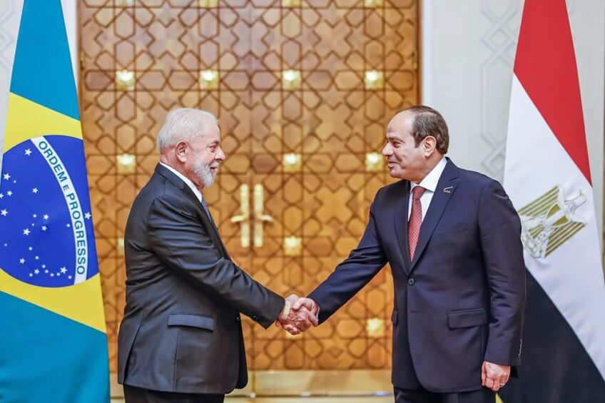 Brazilian President Luiz Inácio Lula da Silva meets with Egyptian President Abdel Fattah al-Sisi in Cairo. Photo: Supplied