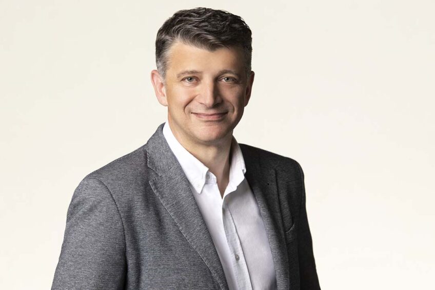 Based in the UK, Christos Antipatis oversees the delivery of holistic feeding solutions that lead to an overall improvement in animal health while reducing nutrient waste. Photo: Cargill