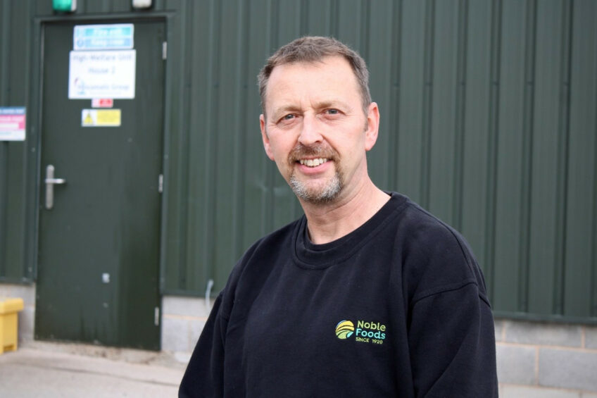 Simon Day, farm manager at Noble Foods’ largest rearing farm. Photo: Supplied