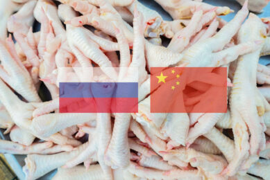 Around 76% of Russian poultry exports to China are chicken feet, a product considered waste in Russia. Photo: Canva