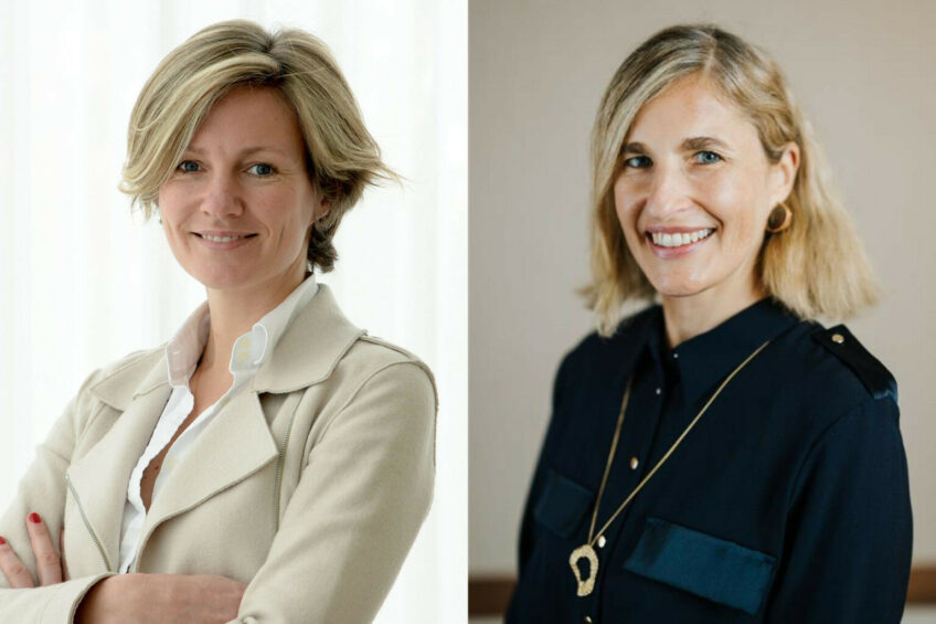 Silvia Sonneveld (left), Head of the Vitamins Unit, leads strategic efforts at DSM-Firmenich Animal Nutrition & Health to enhance innovation and resilience in the global vitamins portfolio, supporting sustainable animal nutrition. Corinne Bonadei (right), Head of Precision Services, drives innovation in digital solutions to boost animal performance and sustainability. Photo: DSM-Firmenich