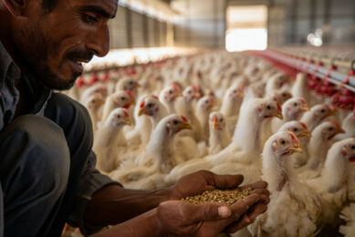 Despite the recent increase in retail prices, many poultry farmers are currently operating at a loss. Image created with the help of AI (Reve)