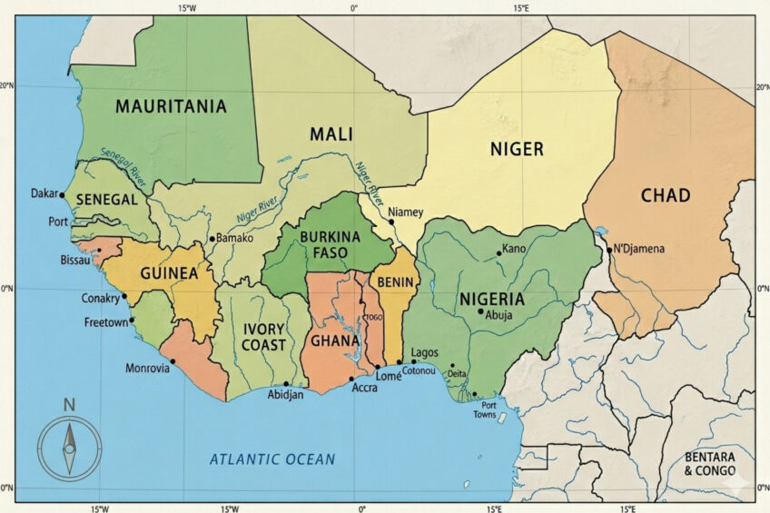 Given the proximity to an international border, the recent outbreak of avian influenza in Ivory Coast raises concerns about potential cross-border spread. Image created with the help of AI (Gemini)